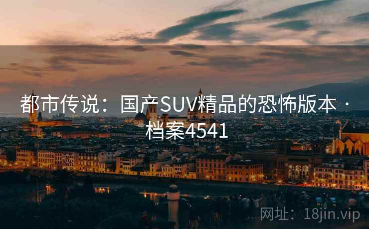 都市传说：国产SUV精品的恐怖版本 · 档案4541